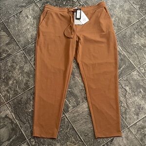 ICHI ‘Ambition 2.0’ Women’s Toffee Drawstring Casual Coastal Cottagecore Pants